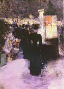 Childe Hassam A Paris Nocturne oil painting picture wholesale